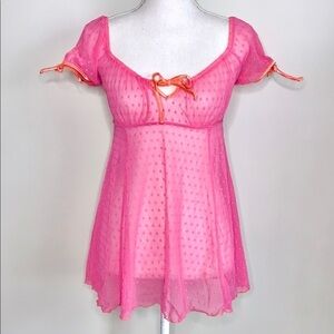 Victoria’s Secret Bubblegum Barbie Babydoll Slip